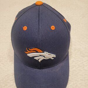 NFL Team Apparel Brand Denver Broncos Navy Blue Baseball Hat Cap YOUTH